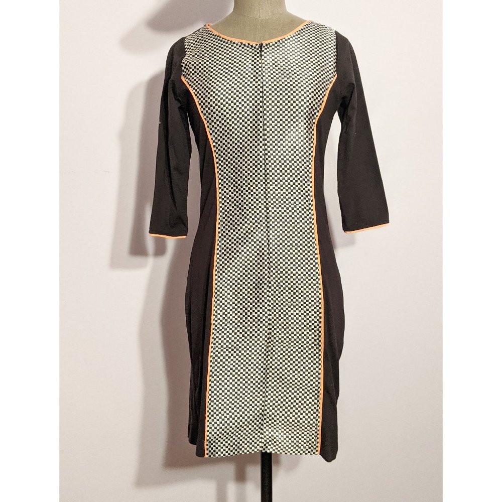 NWT Checker detail Sheath Dress